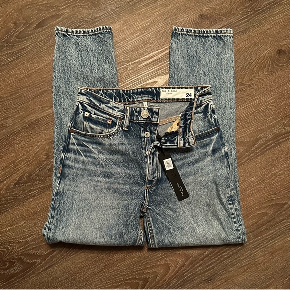 Rag & Bone Nina High Rise Ankle Cigarette Jeans in Norwalk.size 24 - Picture 9 of 10